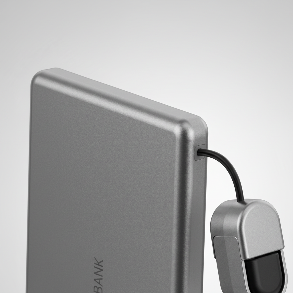 Ultra-slim magnetic power bank with USB-C and wireless charging system