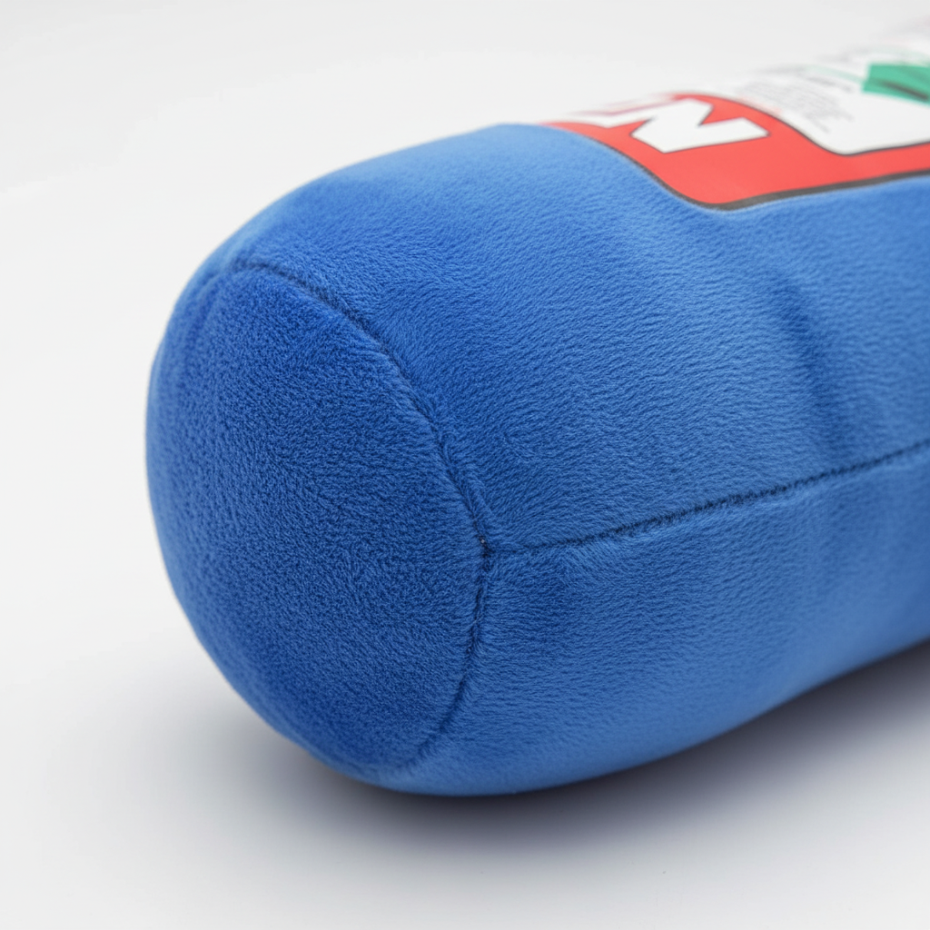 Plush car neck pillow with ergonomic headrest support