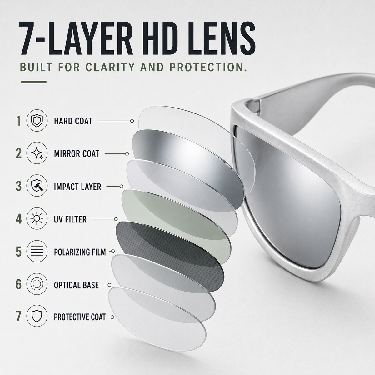 Thrives Outdoor | Vextron Wraparound UV400 Sport Sunglasses