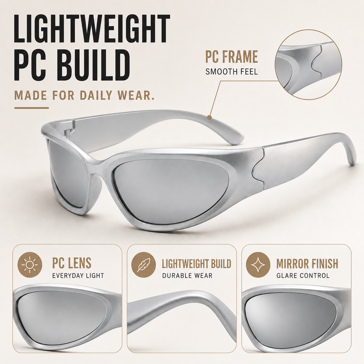 Thrives Outdoor | Vextron Wraparound UV400 Sport Sunglasses