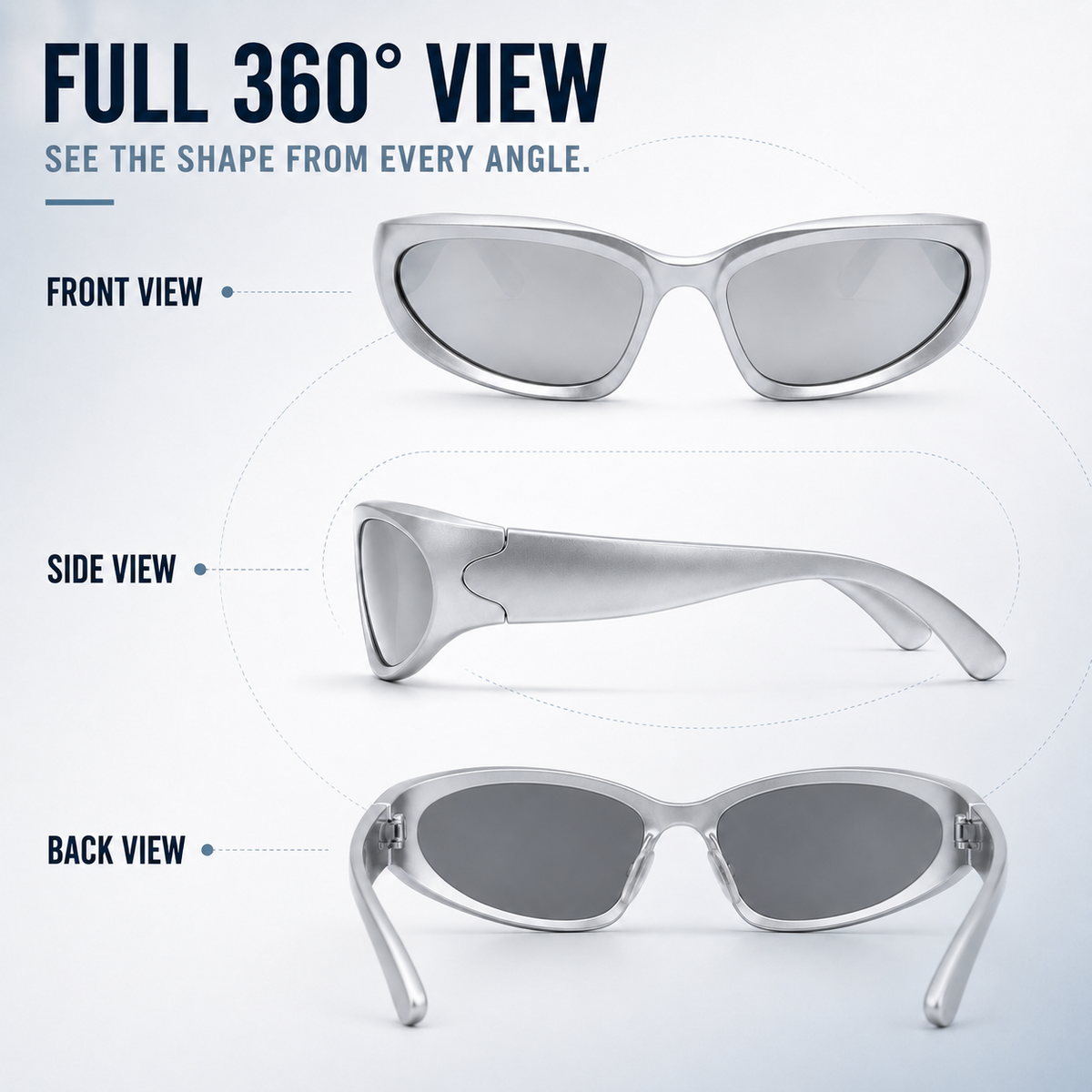 Thrives Outdoor | Vextron Wraparound UV400 Sport Sunglasses
