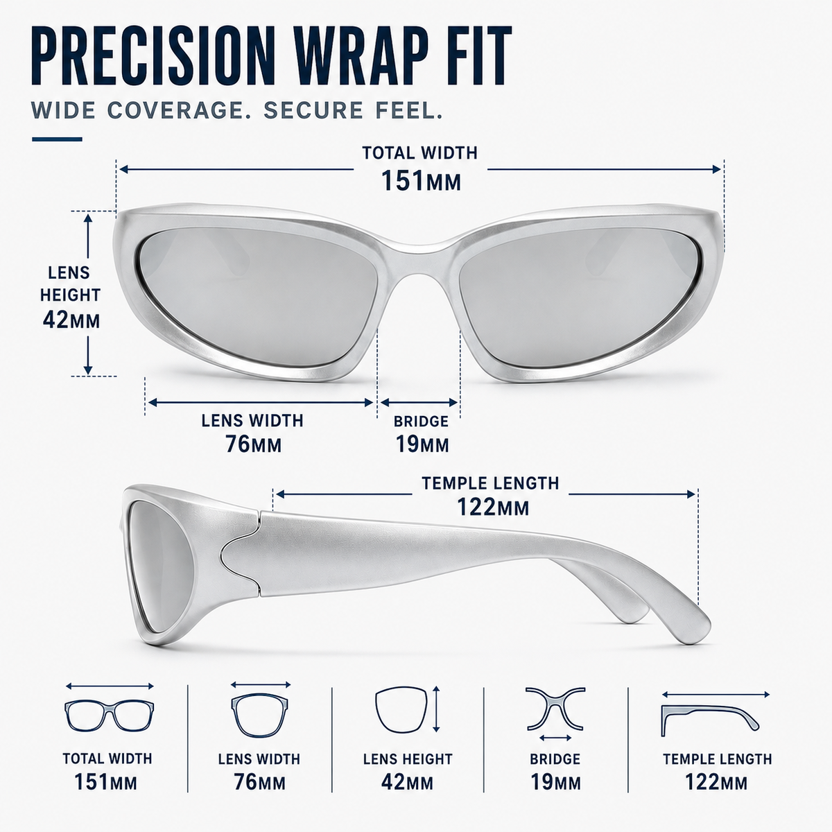 Thrives Outdoor | Vextron Wraparound UV400 Sport Sunglasses