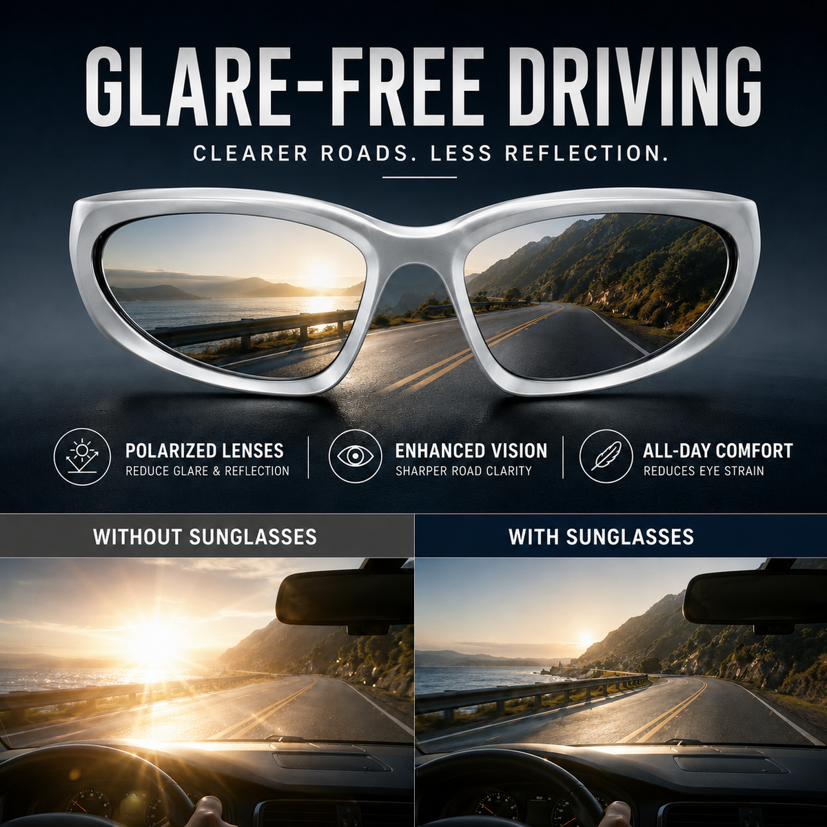 Thrives Outdoor | Vextron Wraparound UV400 Sport Sunglasses
