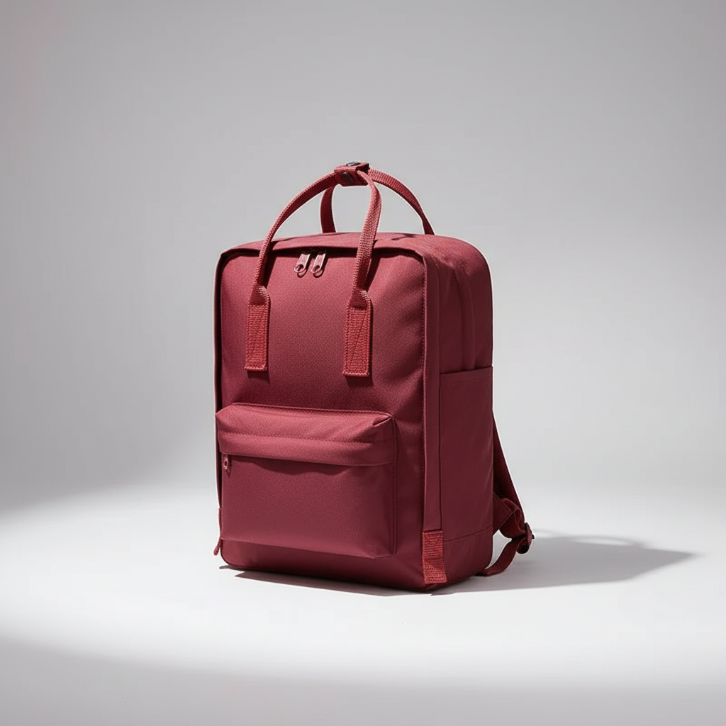 Compact waterproof backpack with ergonomic back and laptop pocket