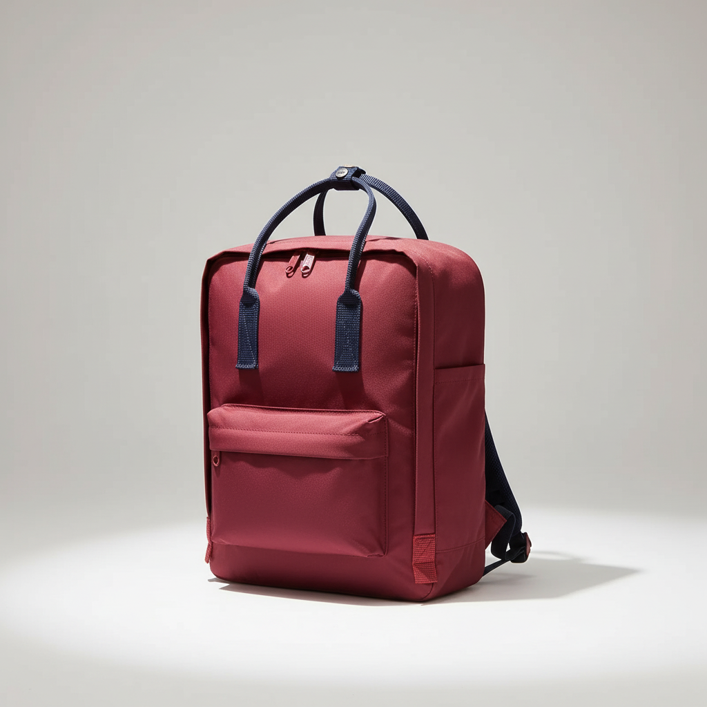 Compact waterproof backpack with ergonomic back and laptop pocket