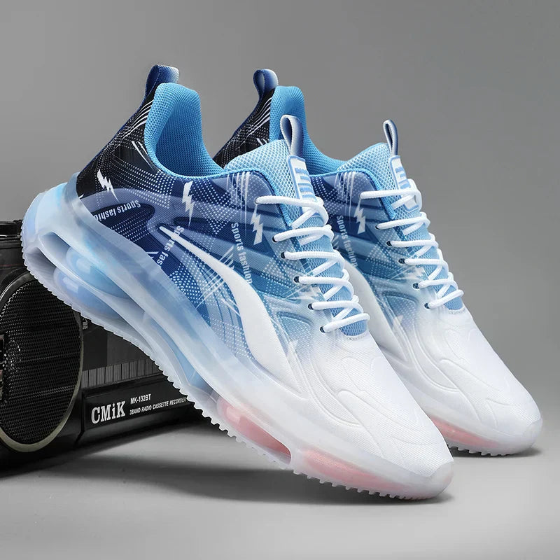 Men's low cut basketball sneakers with breathable mesh and non-slip sole