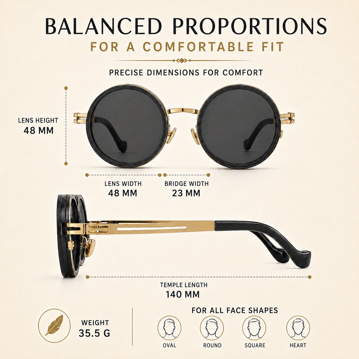 Thrives Outdoor | Vortexyn Round Punk Steampunk Dimming Sunglasses