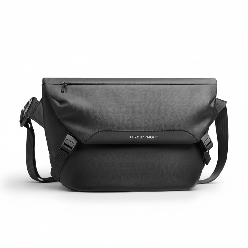 Water-repellent messenger bag with padded tablet compartment