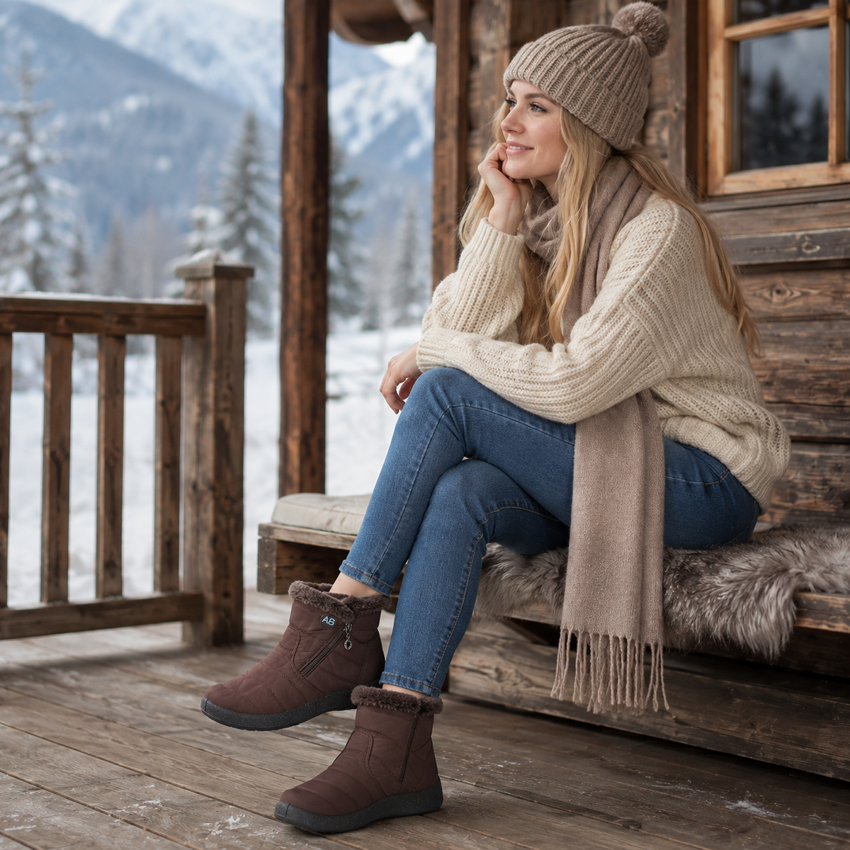 Thrives Outdoor | Waterproof Ankle Winter Boots