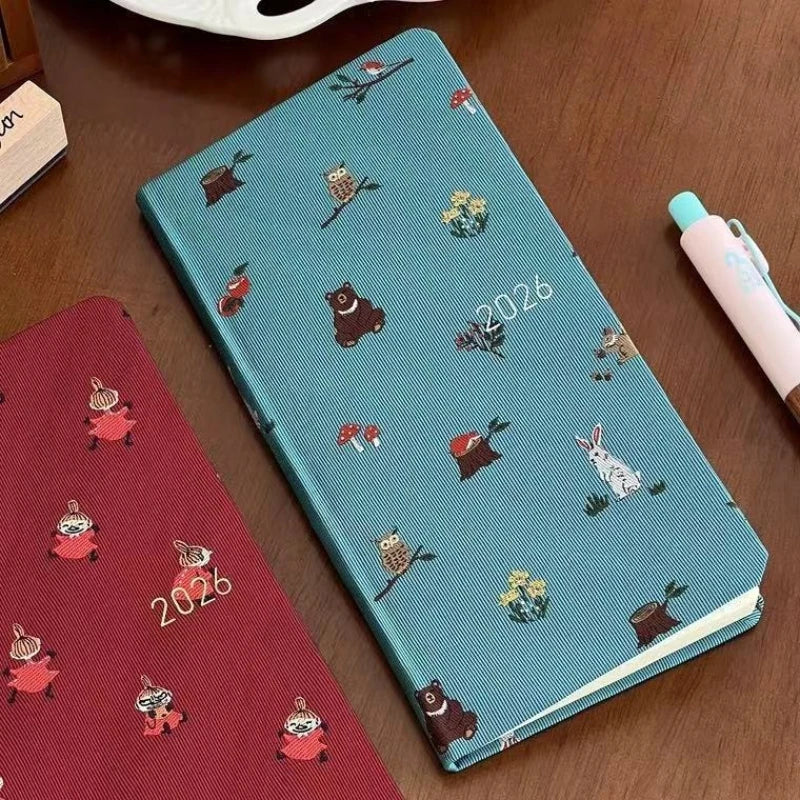 A5 student planner with wildlife motifs and habit tracker