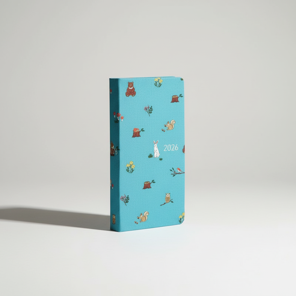 A5 student planner with wildlife motifs and habit tracker