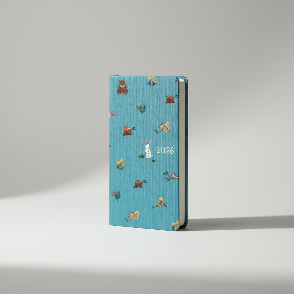 A5 student planner with wildlife motifs and habit tracker