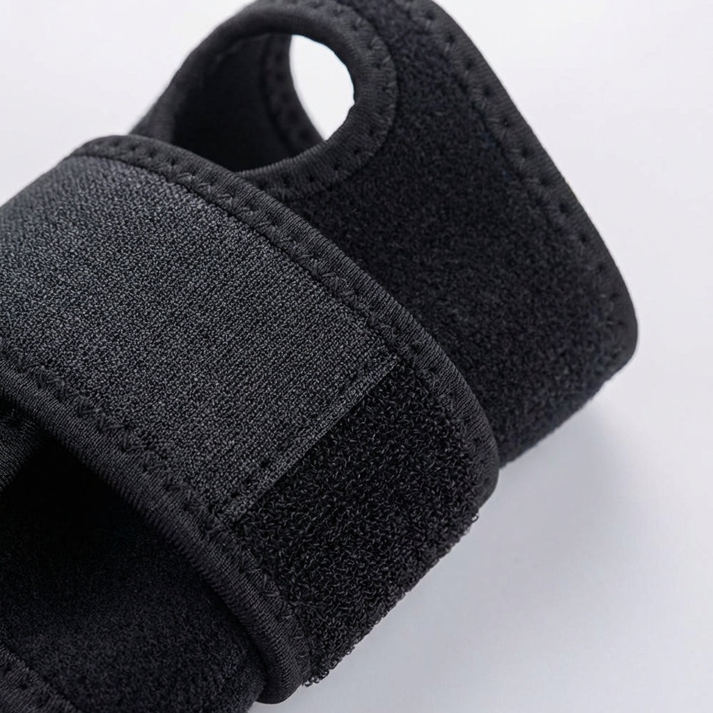 Adjustable wrist support wrap with stabilising compression for both hands