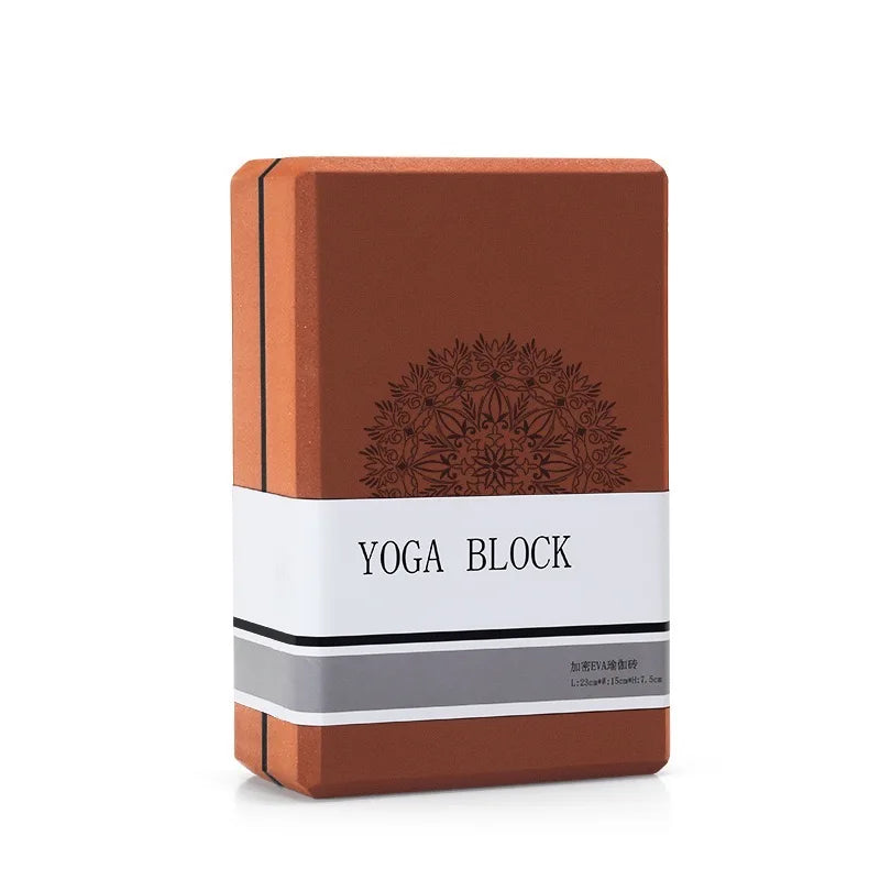 Yoga support block with non-slip textured surface for alignment and stability