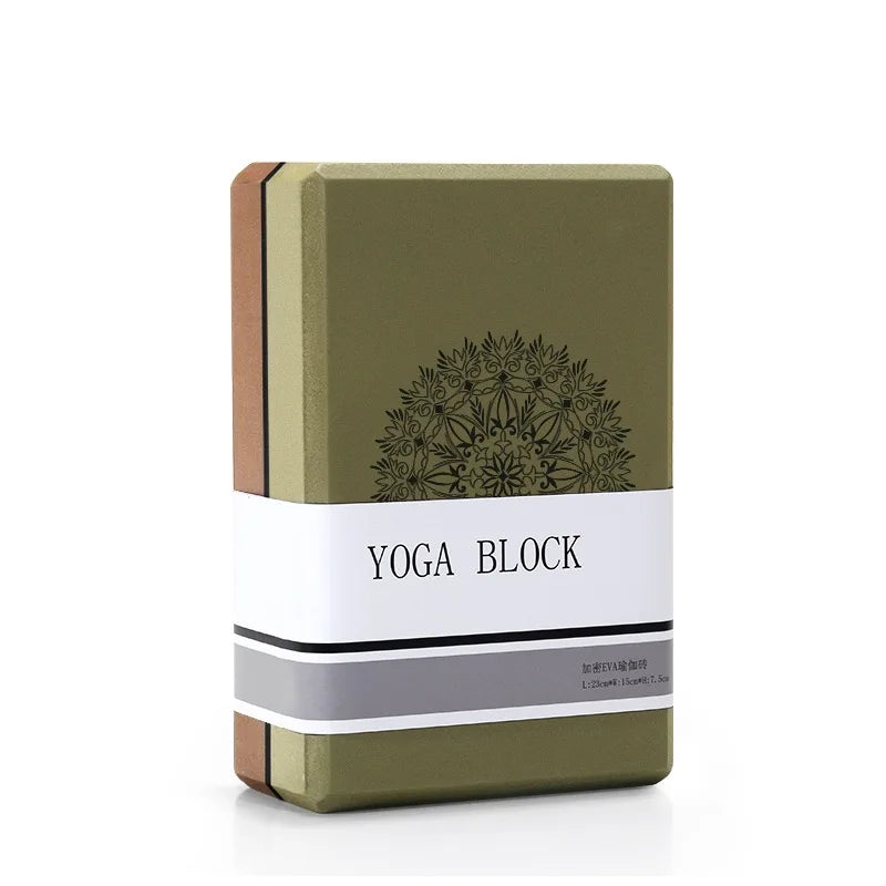 Yoga support block with non-slip textured surface for alignment and stability