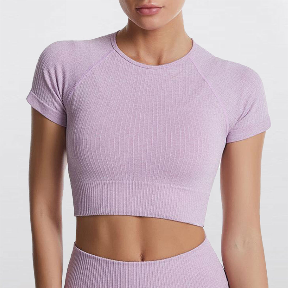 Thrives Outdoor | Vyralia Seamless Short Sleeve Crop Top