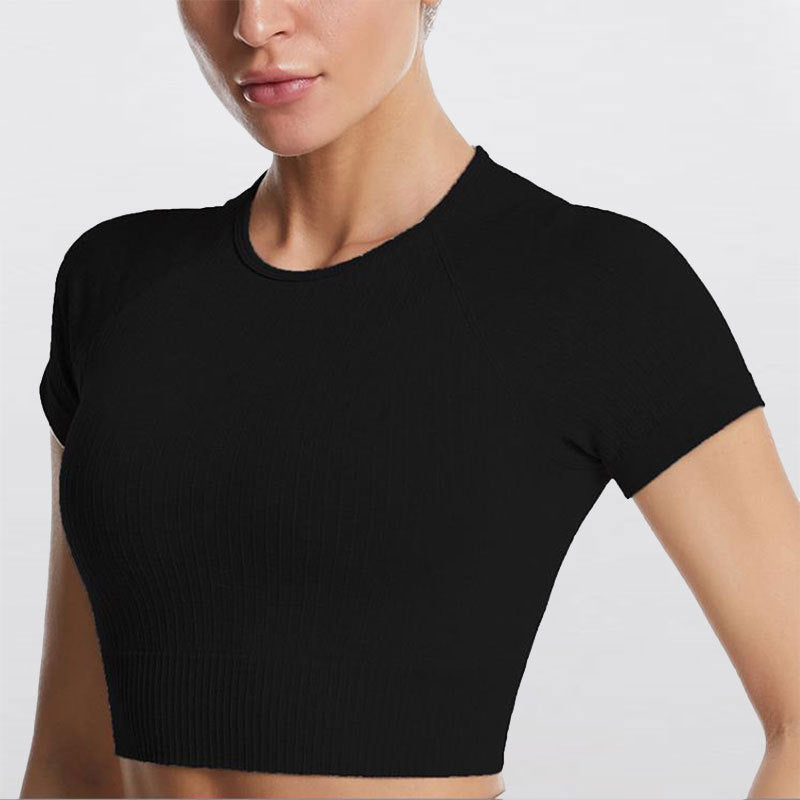 Thrives Outdoor | Vyralia Seamless Short Sleeve Crop Top