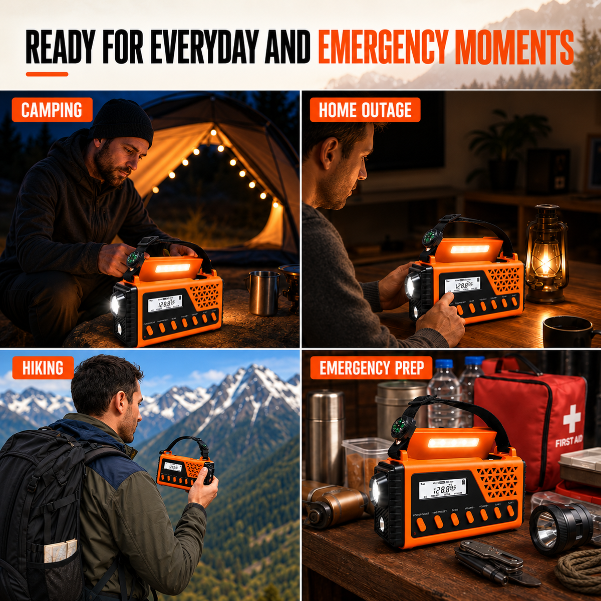 Thrives Outdoor | Crankoni Hand Crank Emergency Radio
