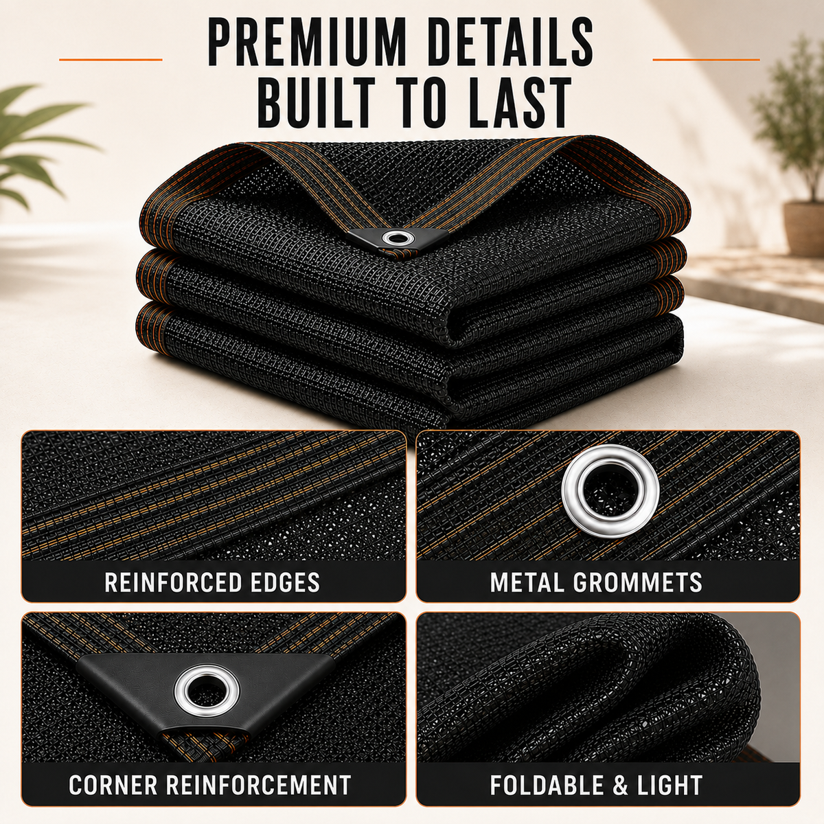 Patio And Pergola Heavy Duty Shade Mesh Cover