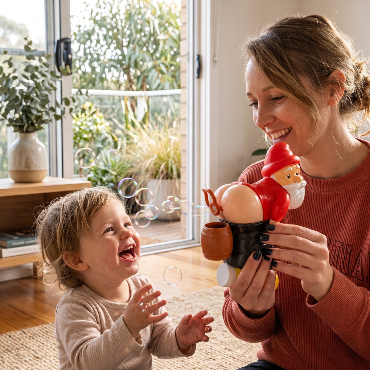 Electric Santa Bubble Blower Toy with Music