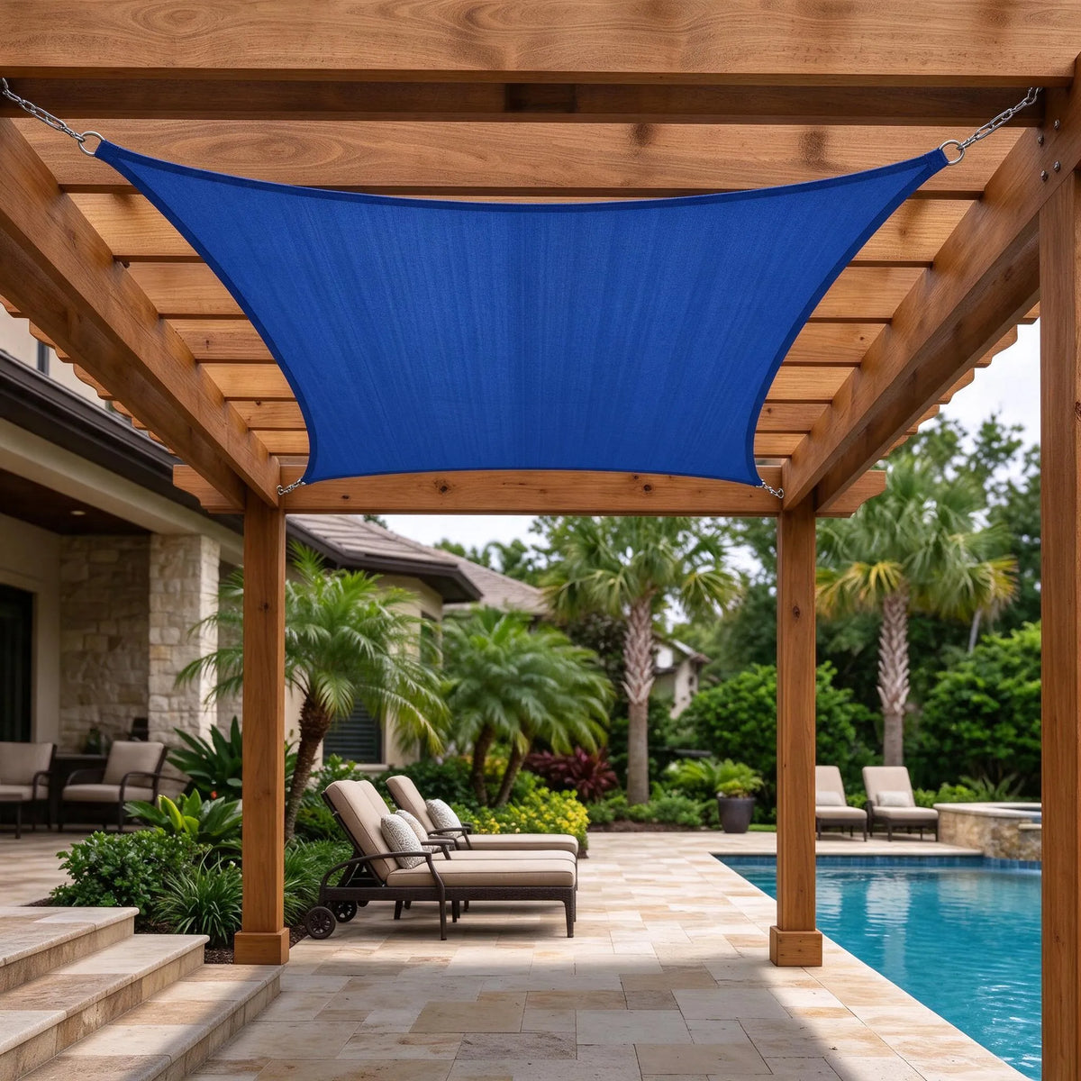 Pool Deck Cooling Outdoor Shade Sail