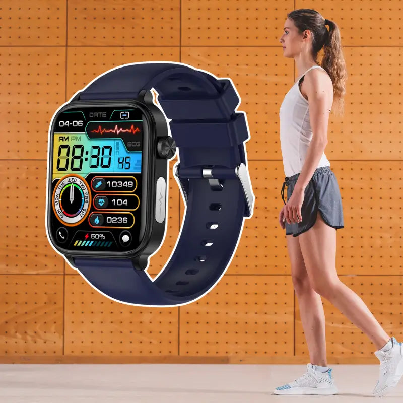 ECG and Blood Pressure Monitoring Smartwatch