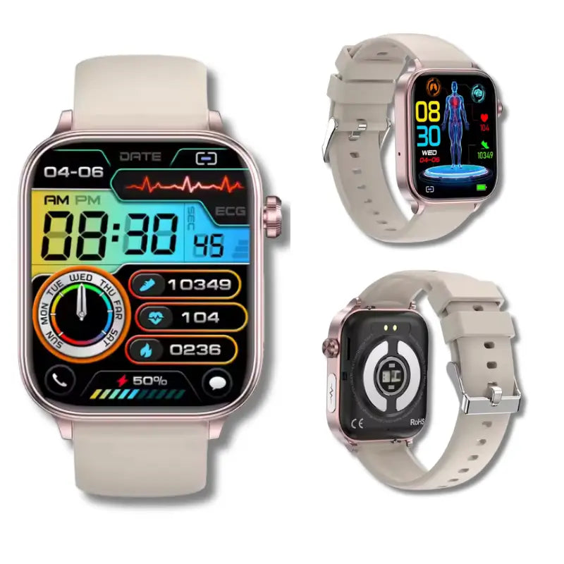 ECG and Blood Pressure Monitoring Smartwatch