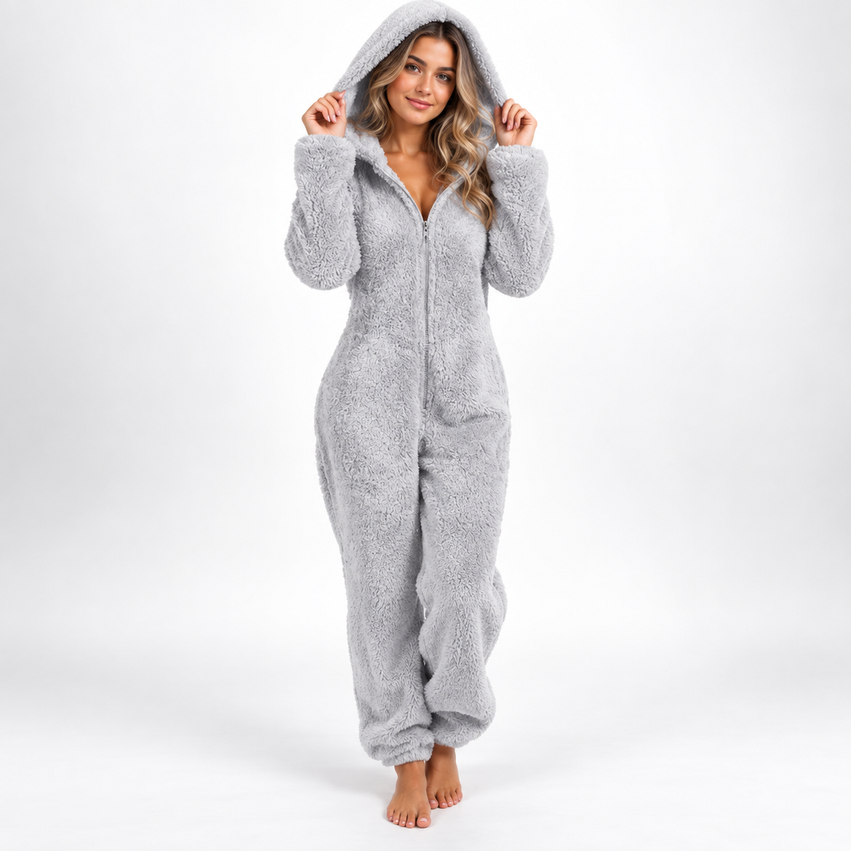Thrives Outdoor | CozyLuxe Onesie Women's Fleece Jumpsuit with Zip