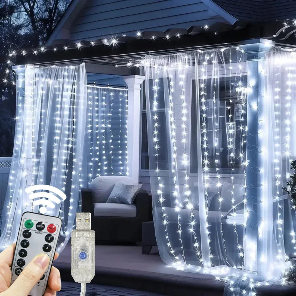 CurtainLights: Easy to Install Cozy LED String Curtain Lights
