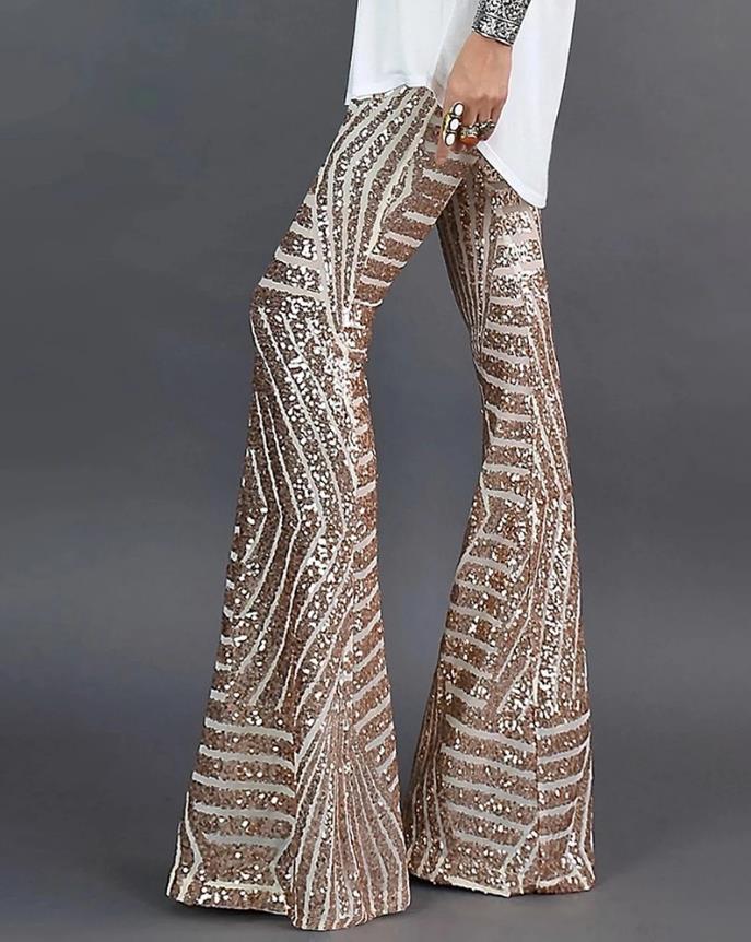 Amara Sequin Flare Pants