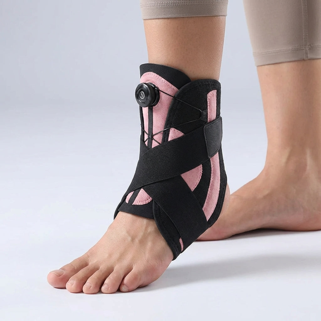 Sprained Ankle Support Brace | Adjustable Pressurised Recovery Stabiliser