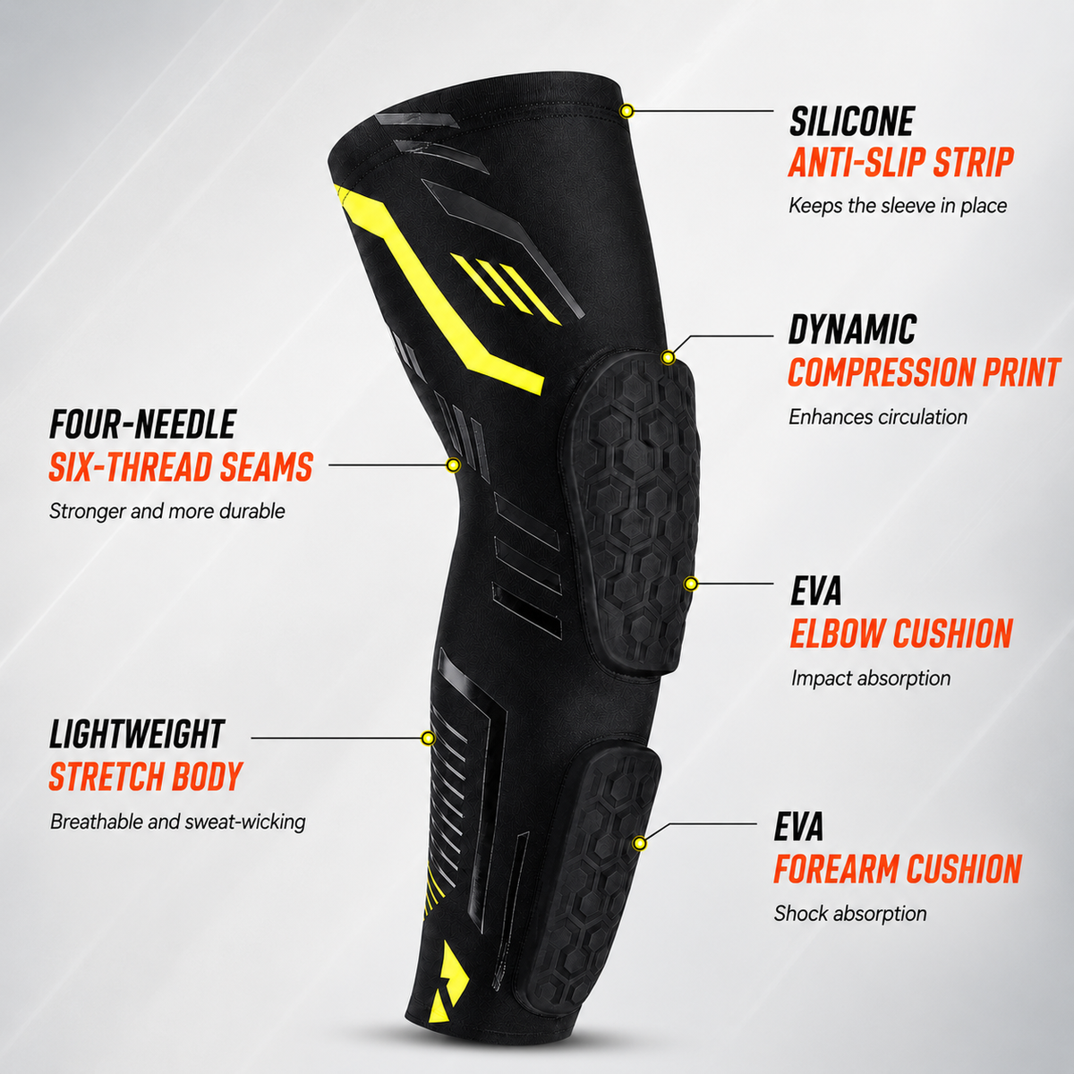 Thrives Outdoor | ArmoraGuard Padded Compression Elbow Sleeve