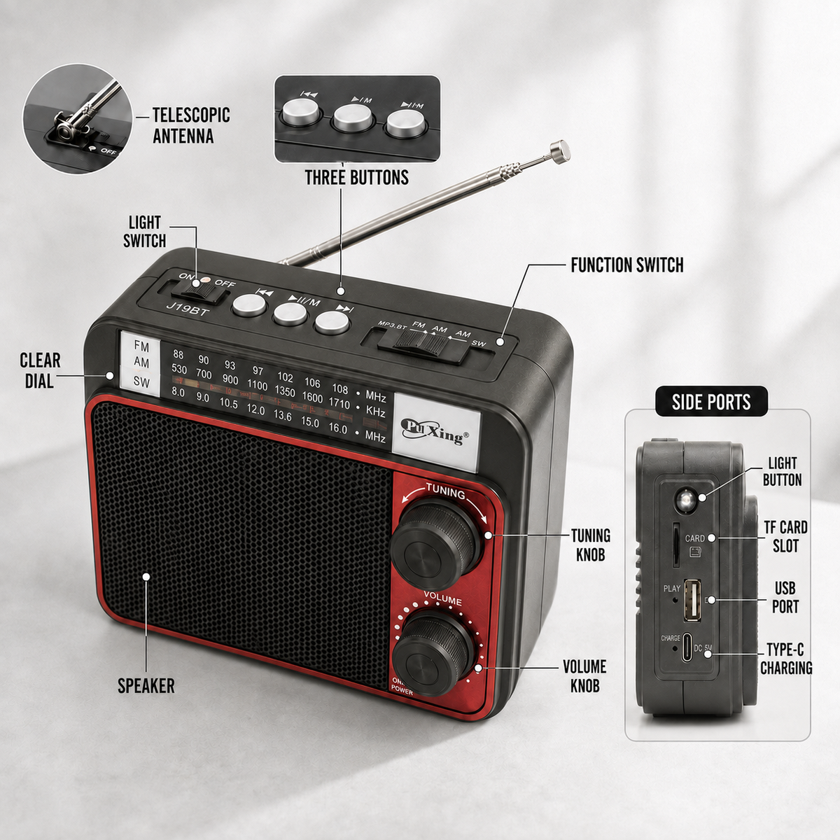 Thrives Outdoor | Aurella Portable AM FM Radio