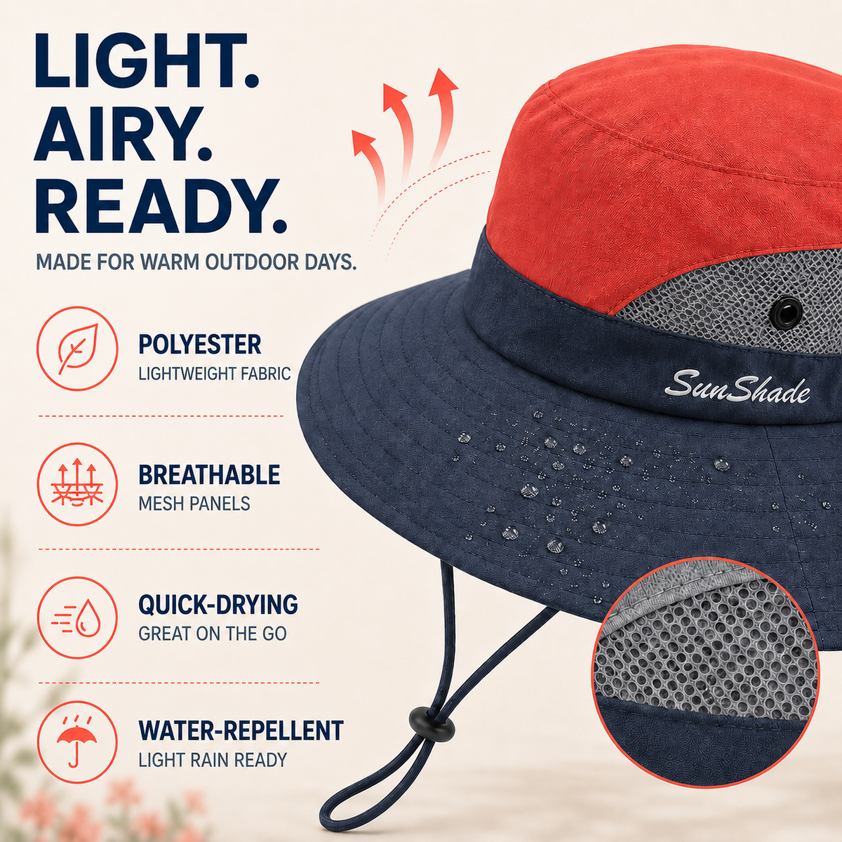 Thrives Outdoor | Brimvex Foldable Outdoor Sun Hat with Wide Brim