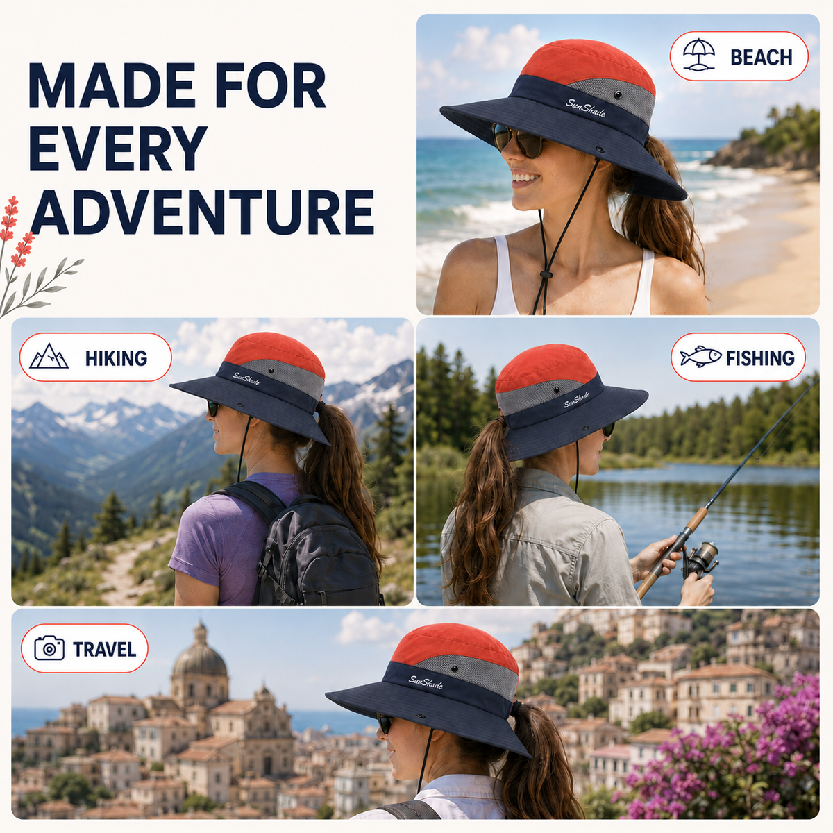 Thrives Outdoor | Brimvex Foldable Outdoor Sun Hat with Wide Brim