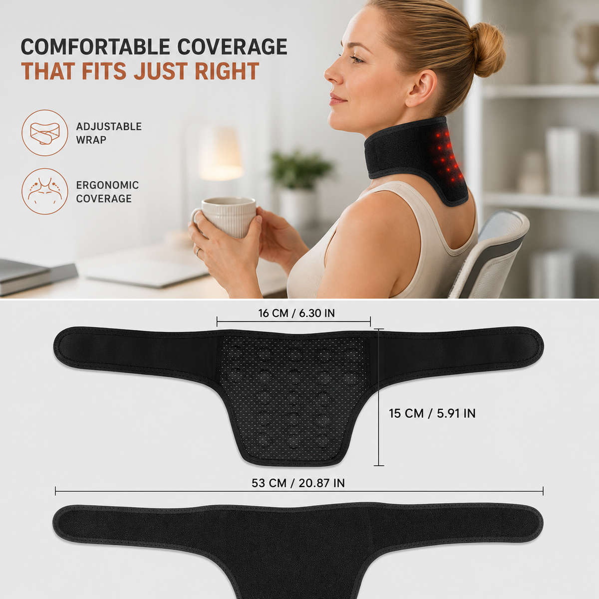 Thrives Outdoor | CerviGlow Self-Heating Neck Support