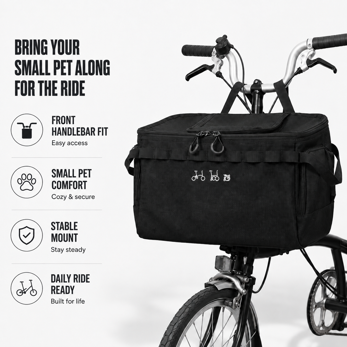 Thrives Outdoor | Cyclopet Front Handlebar Pet Carrier Bag