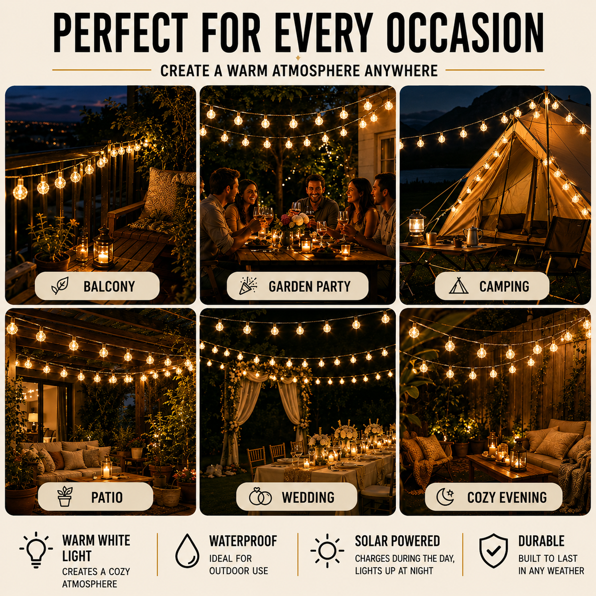 Thrives Outdoor | DawnSpark Globe Lights
