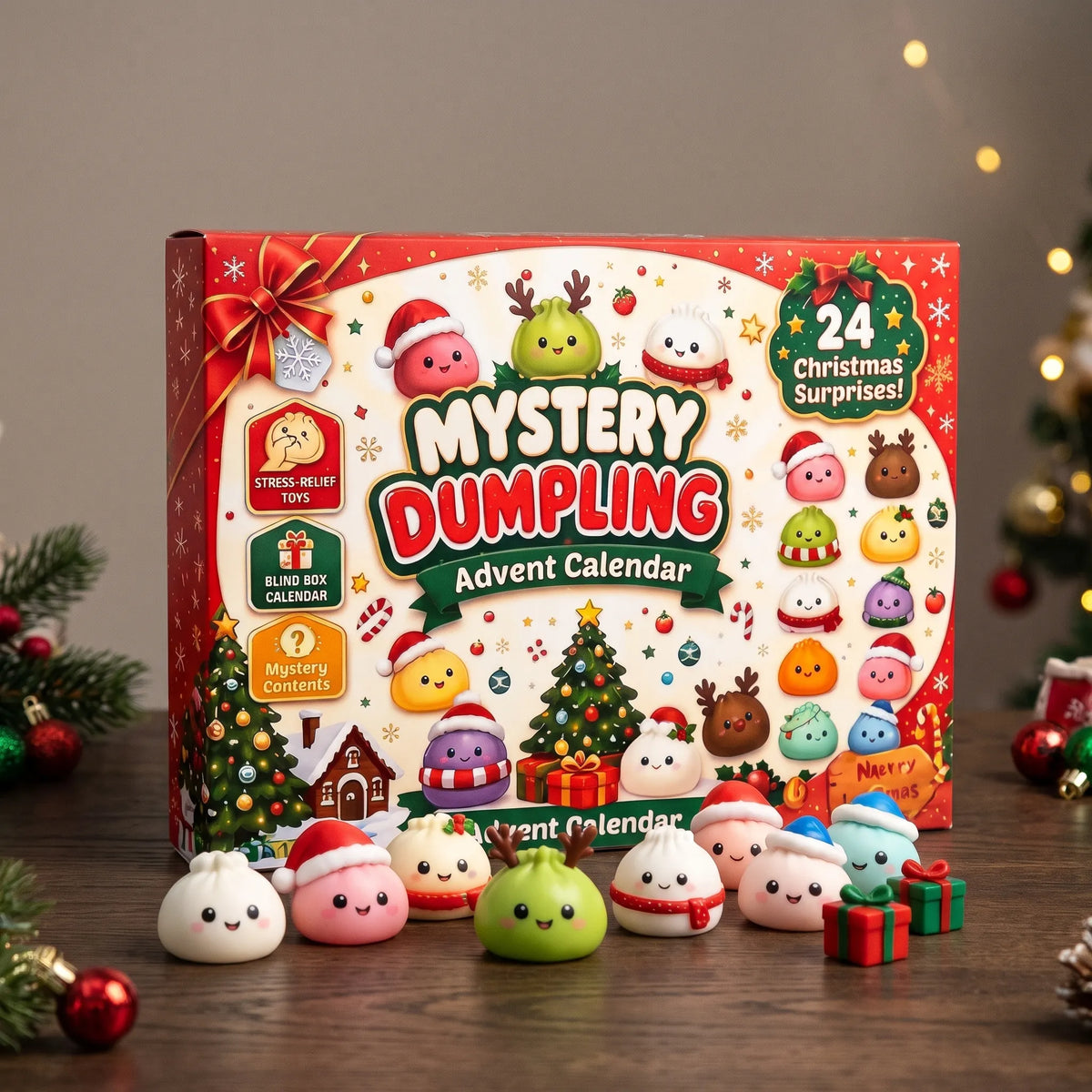 Thrives Outdoor | Dumplo Christmas Advent Calendar With Squishy Dumpling Toys