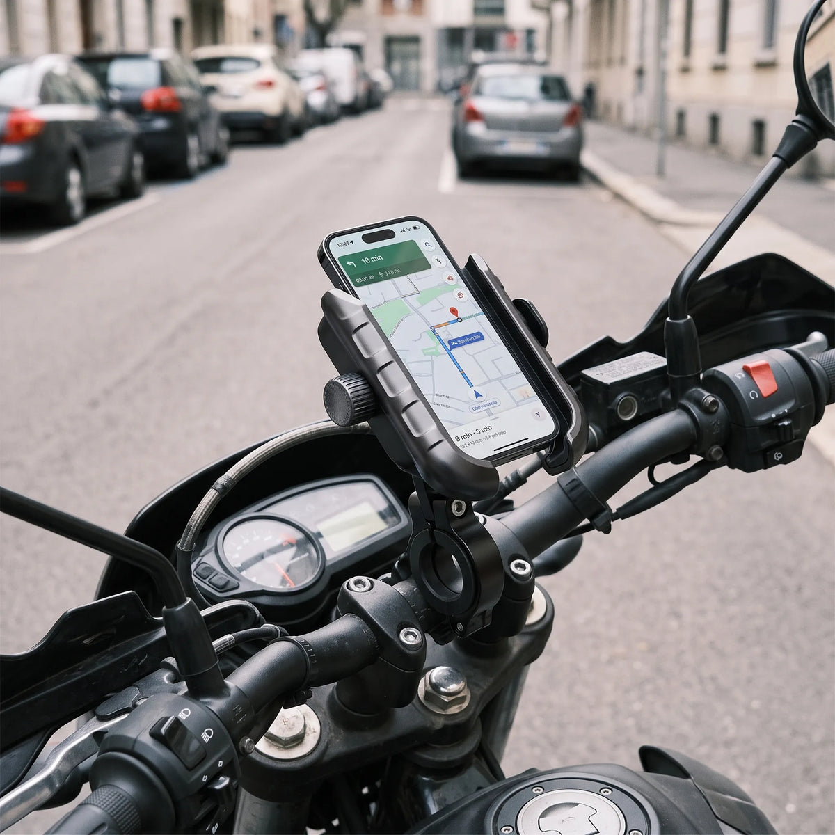 Thrives Outdoor | Dynac Handlebar Mounted Rotating Phone Cradle