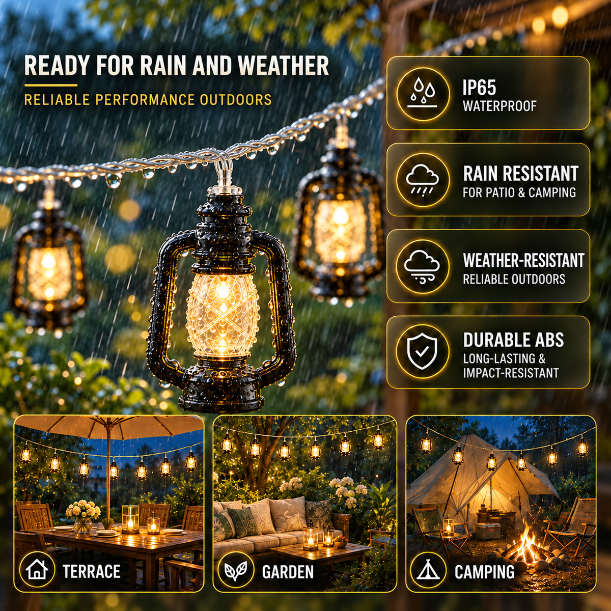 Thrives Outdoor | EmberGlow Lantern Chain