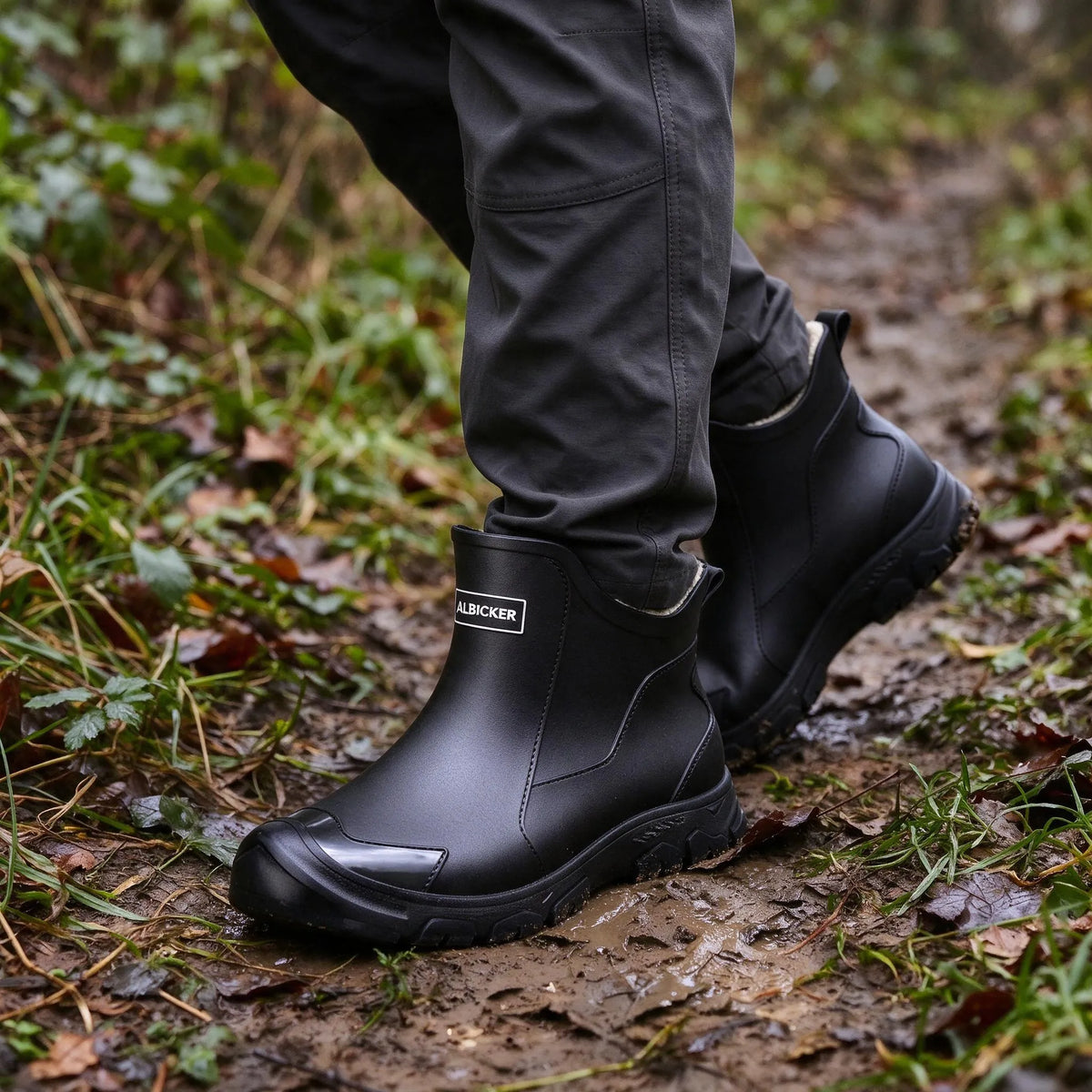 Thrives Outdoor | Klavorn Ankle-Height Slip-On Rain Boots