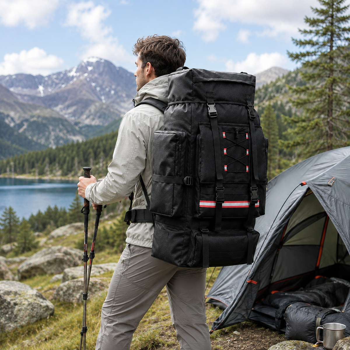 Thrives Outdoor | Large Capacity Hiking Backpack