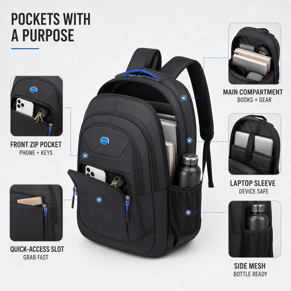 Thrives Outdoor | Oxford Business Backpack