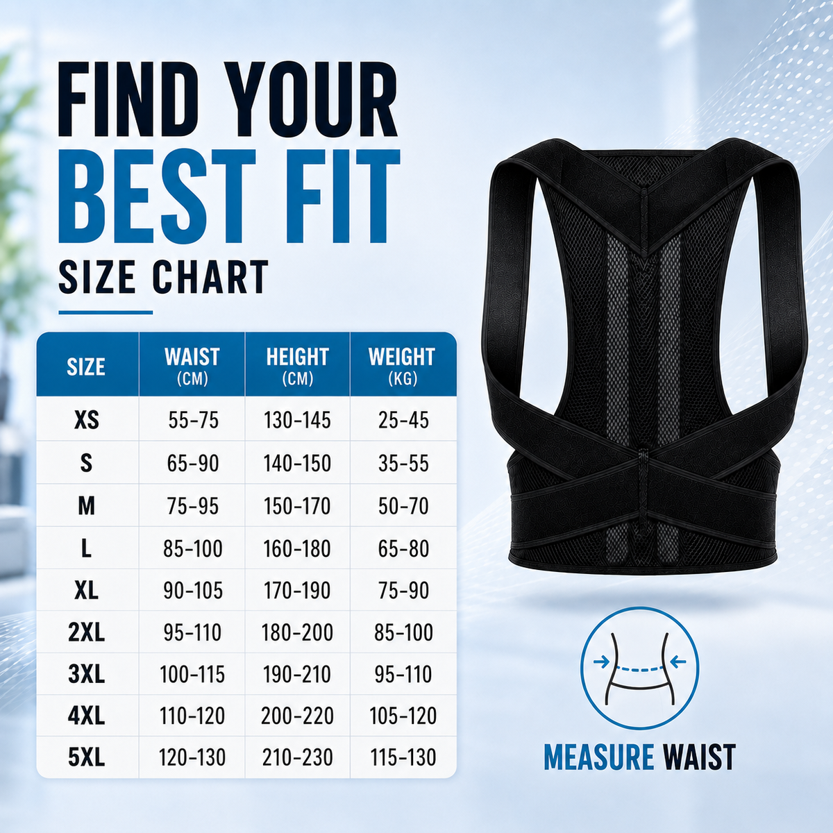 Thrives Outdoor | PostuGuard Adjustable Upper Back Brace