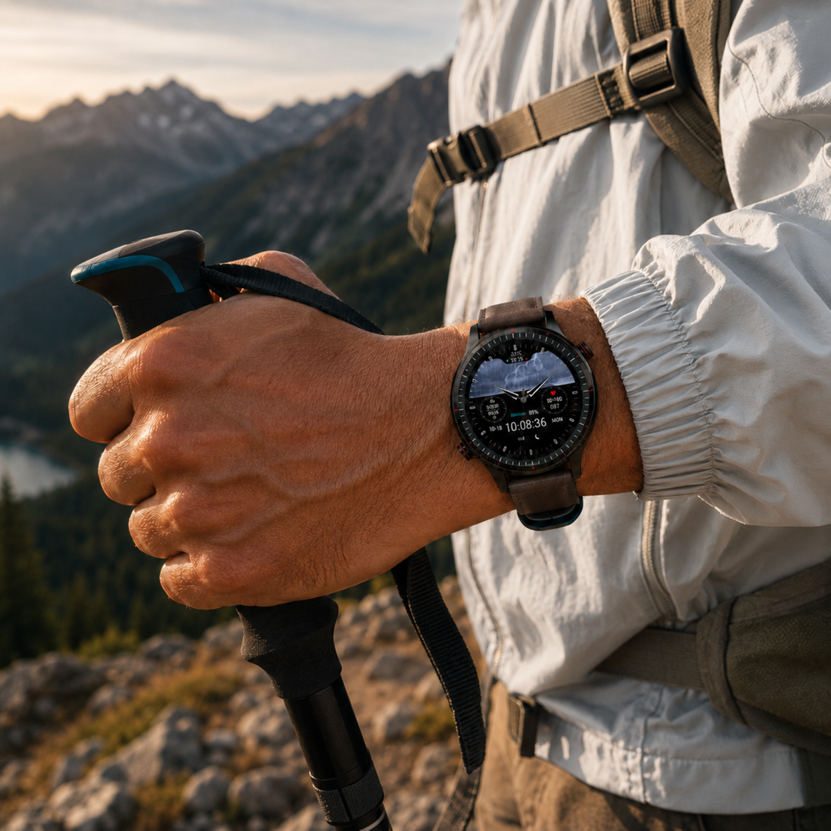 Thrives Outdoor | Round HD Touchscreen Smartwatch