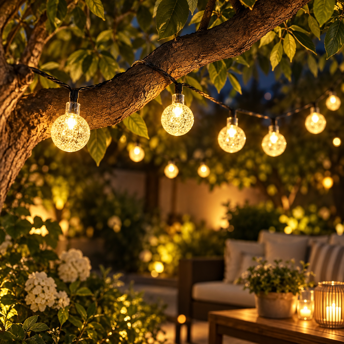 Thrives Outdoor | SolarGlow Crystal Lights
