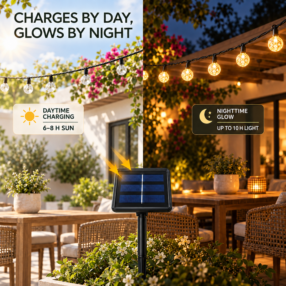 Thrives Outdoor | SolarGlow Crystal Lights