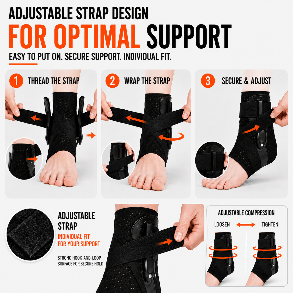 Thrives Outdoor | Ankuraid Adjustable Ankle Support Brace