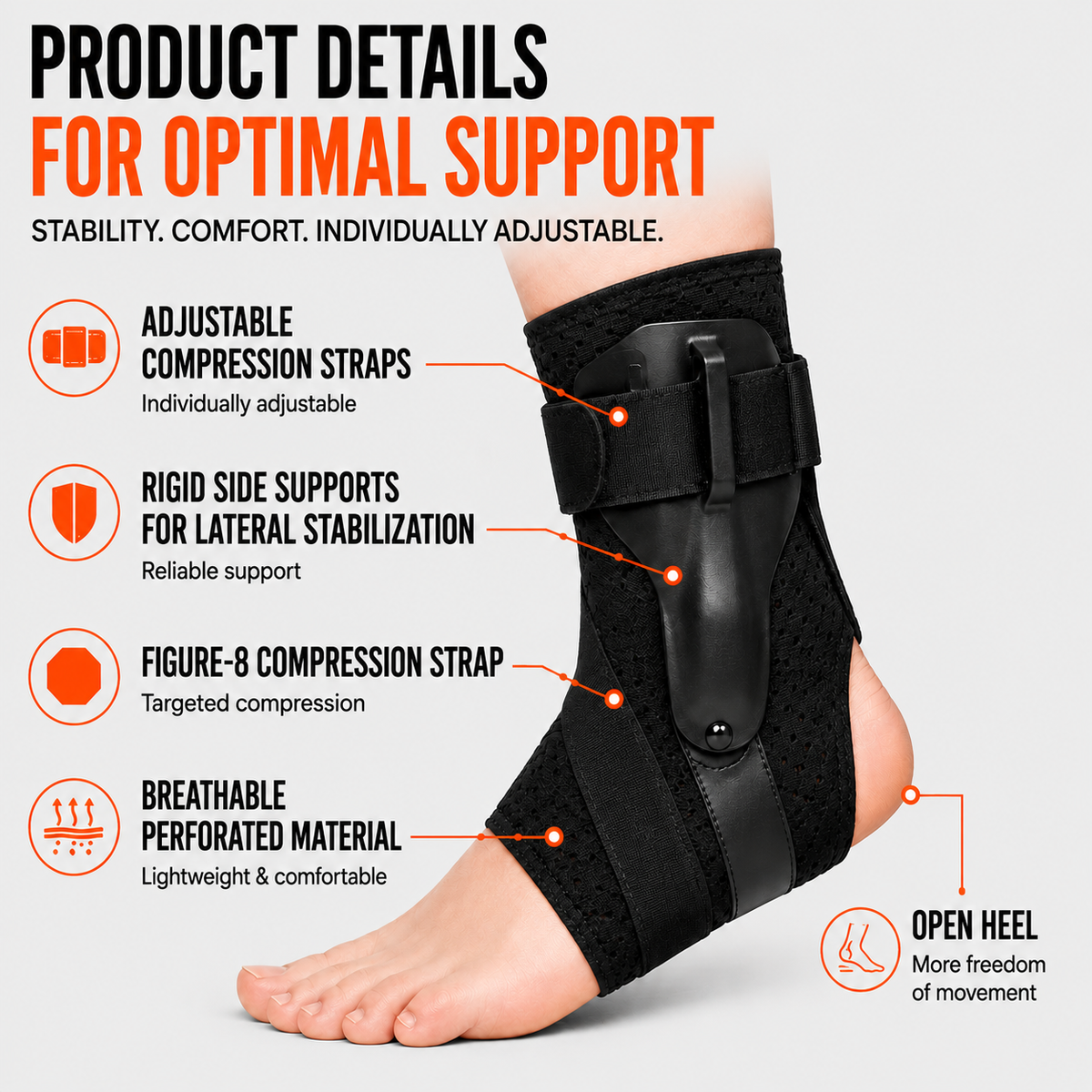 Thrives Outdoor | Ankuraid Adjustable Ankle Support Brace
